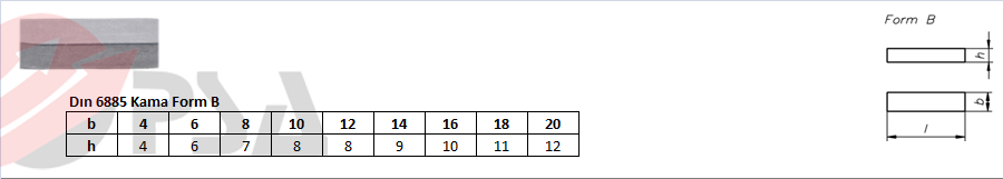 Dın 6885 Kama Form B